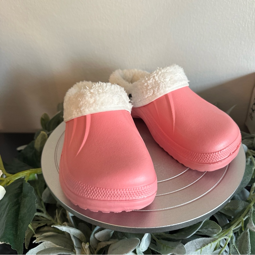 Coco Bean Pink Slip-On Clogs W/Removable Inserts Size 8  New